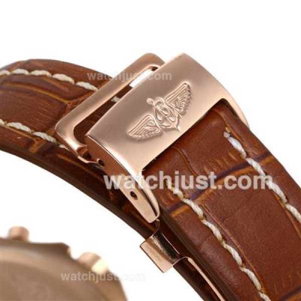 Breitling for Bentley Motors Working Chronograph Rose Gold Case with White Dial