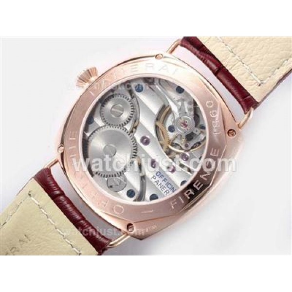 Panerai Radiomir Swiss ETA Unitas 6497 Movement-Rose Gold Case