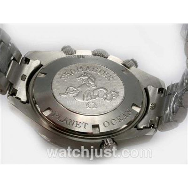 Omega Seamaster Planet Ocean Working Chronograph with Black Bezel-Red marking