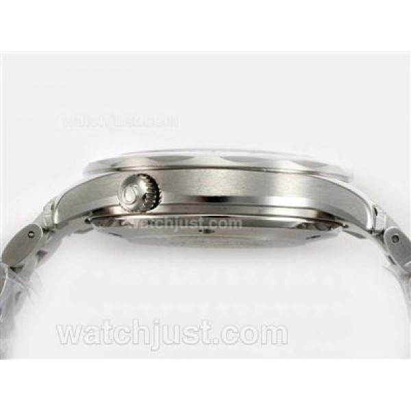 UK Best Quality Omega Seamaster Replica Watches With White Dials For Men