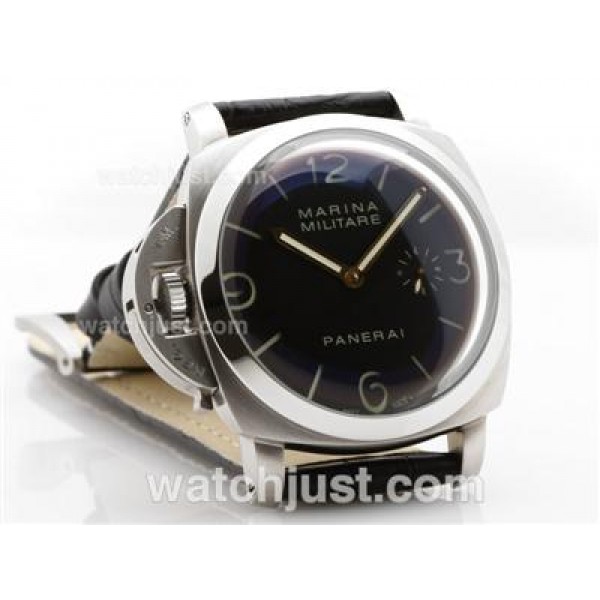 Panerai Marina Militare Lefty Swiss ETA Unitas/ Swan Neck 6497 Movement