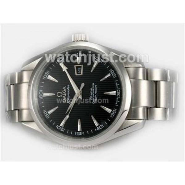 Omega Seamaster Aqua Terra Big Size Automatic with Black Tuxedo dial