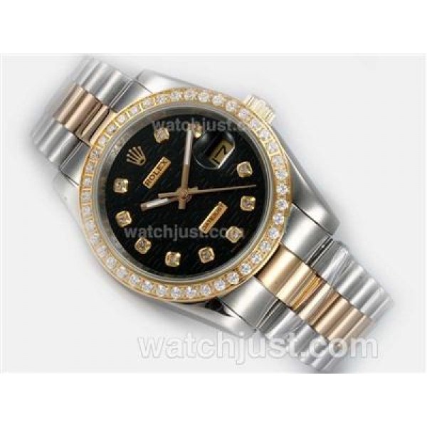 High End Rolex Datejust Replica Watches With Black Dials For Sale Online