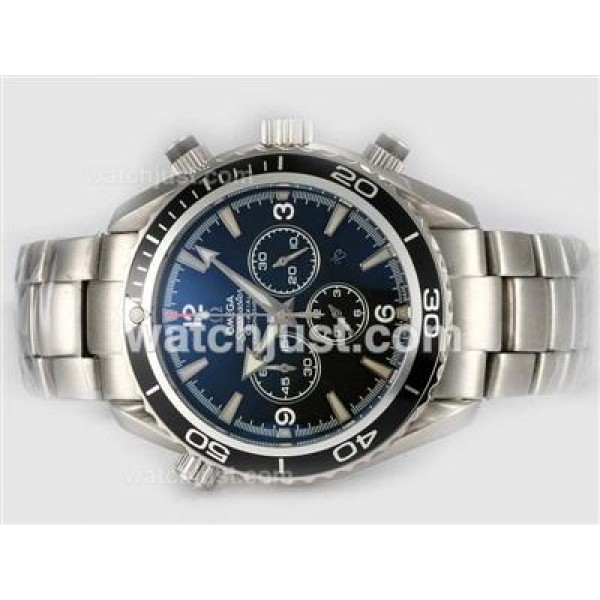 Omega Seamaster Planet Ocean Working Chronograph with White Marking-Same Chassis As 7750-High Quality