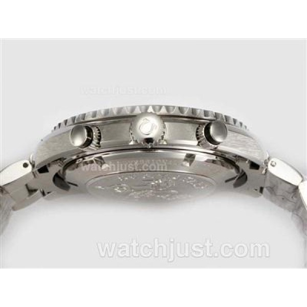 Omega Seamaster Planet Ocean Working Chronograph with White Marking-Same Chassis As 7750-High Quality