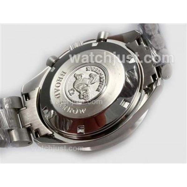 UK Best 1:1 Fake Omega Speedmaster Watches With White Dials For Men