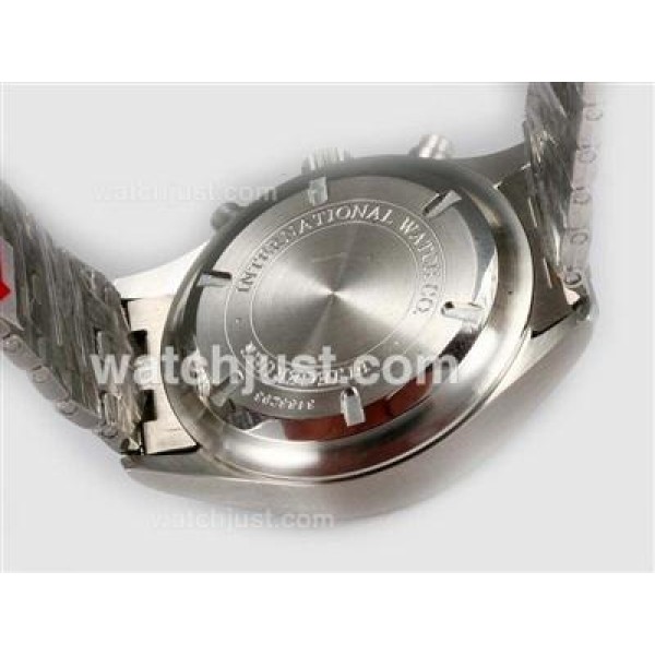 IWC Pilot Chronograph 3717 Swiss Valjoux 7750 Movement with Black Dial