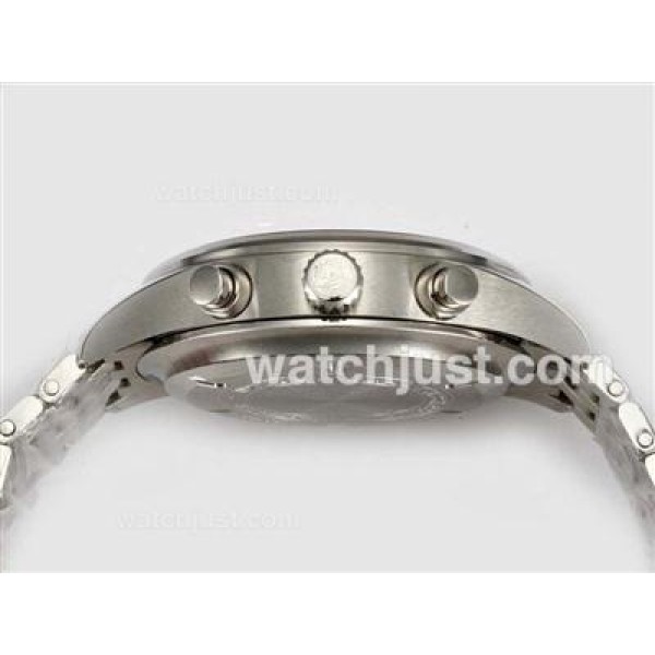 IWC Pilot Chronograph 3717 Swiss Valjoux 7750 Movement with Black Dial