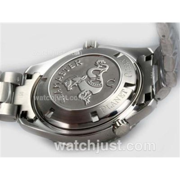 UK Best Quality Omega Seamaster Planet Ocean Replica Watches With Black Dials For Men