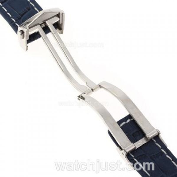 Tag Heuer Blue Leather Strap with Deployment Buckle
