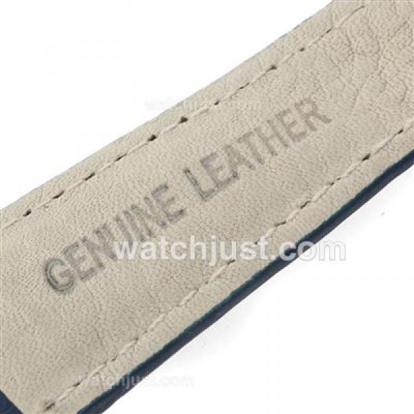 Tag Heuer Blue Leather Strap with Deployment Buckle