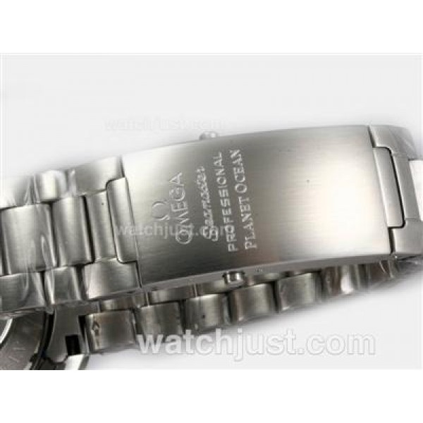 UK AAA Quality Omega Seamaster Planet Ocean Replica Watches With Black Dials For Men