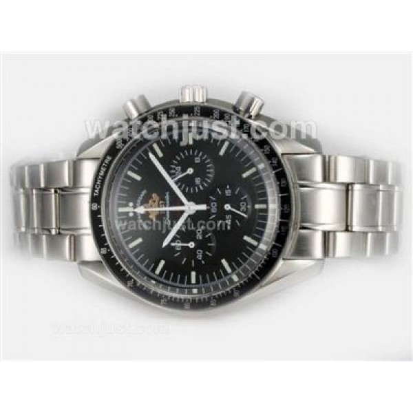 Omega Speedmaster 50th Anniversary Working Chronograph with Black Dial