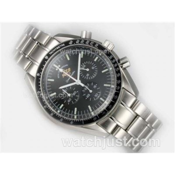 Omega Speedmaster 50th Anniversary Working Chronograph with Black Dial