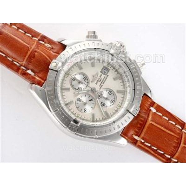 Breitling Chronomat Evolution Working Chronograph with White Dial