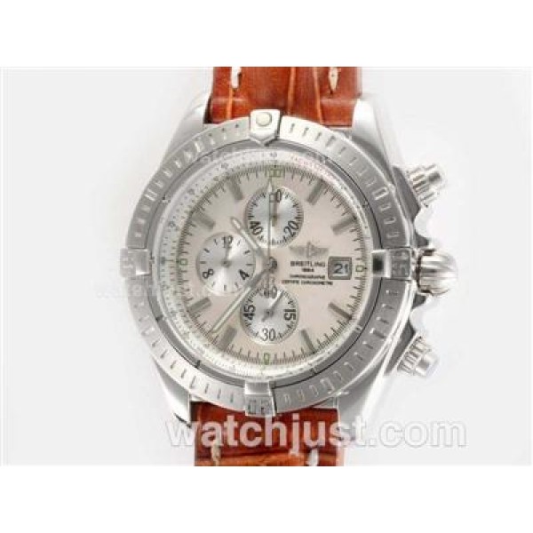 Breitling Chronomat Evolution Working Chronograph with White Dial