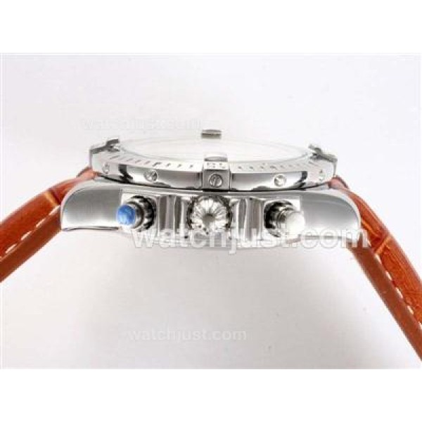 Breitling Chronomat Evolution Working Chronograph with White Dial