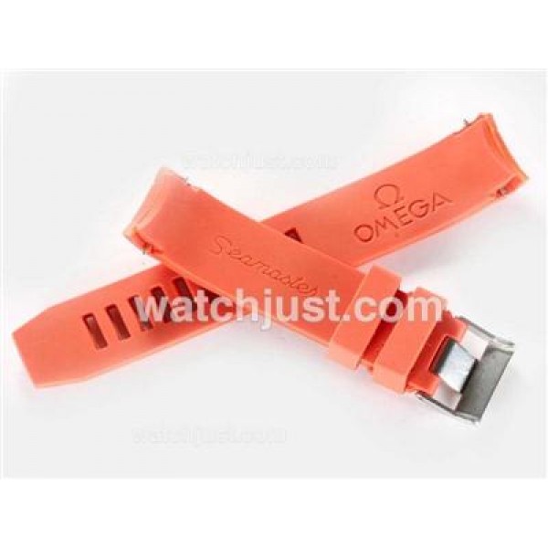 Omega Orange Rubber Strap for Seamaster Japanese Version-20MM