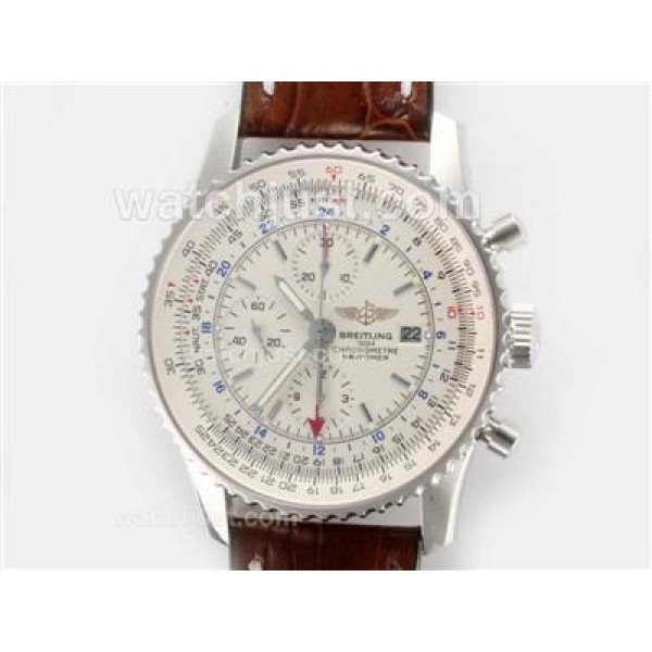 Breitling Navitimer World with Swiss Valjoux 7750 Movement-Deployment Buckle