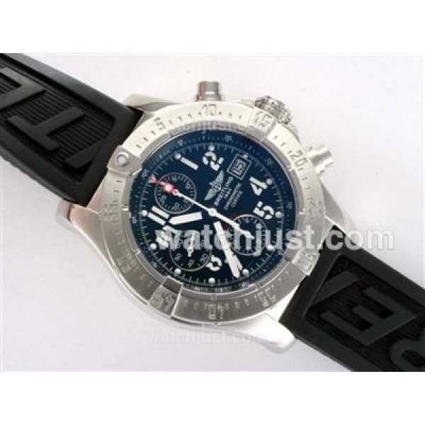 Breitling Skyland Avenger Chronograph Swiss Valjoux 7750 Movement with Black Dial-AR Coating