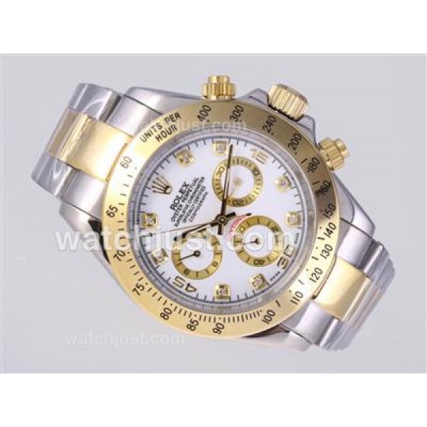 Best 1:1 40 MM Rolex Daytona 116503 Replica Watches With White Dials For Men