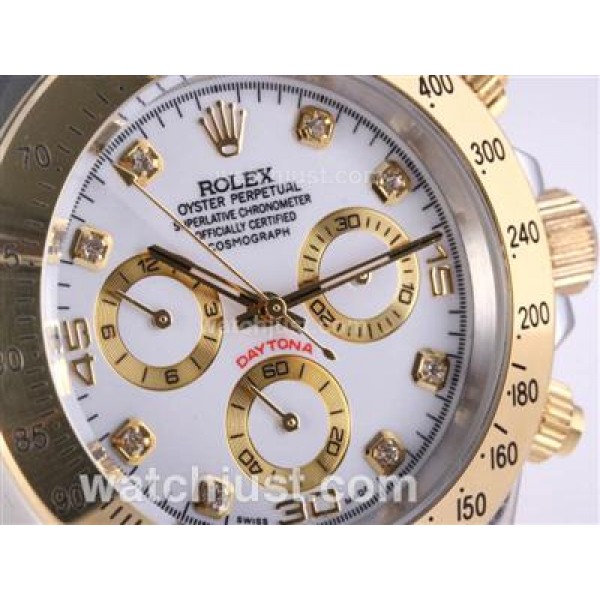 Best 1:1 40 MM Rolex Daytona 116503 Replica Watches With White Dials For Men
