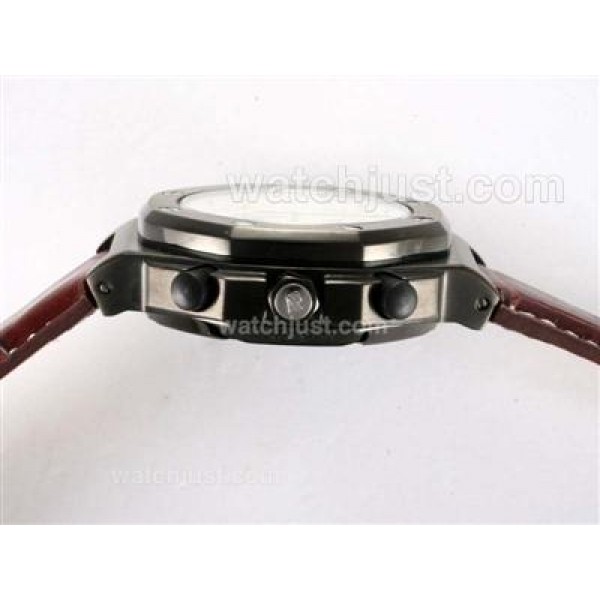 Audemars Piguet Arnold Limited Edition Royal Oak Chronograph Swiss Valjoux 7750 Movement PVD Case with White Dial