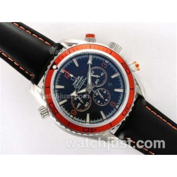 Omega Seamaster Planet Ocean Working Chronograph with Orange Bezel-Same Chassis As 7750-High Quality