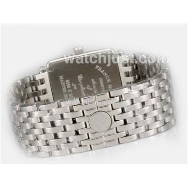 Franck Muller Master Square Swiss ETA Movement With Diamond Bezel / White Dial-Number Marking