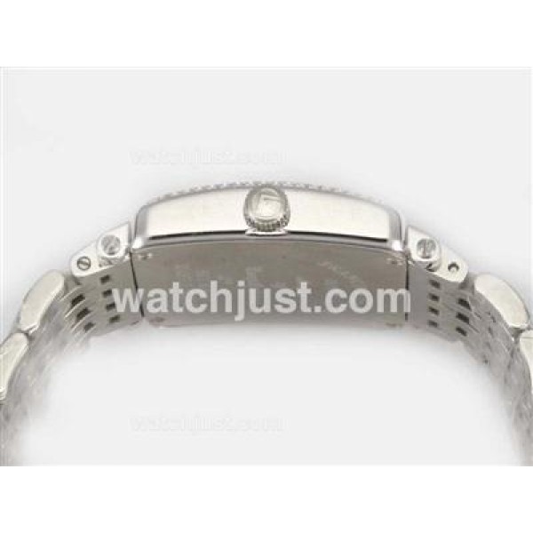 Franck Muller Master Square Swiss ETA Movement With Diamond Bezel / White Dial-Number Marking