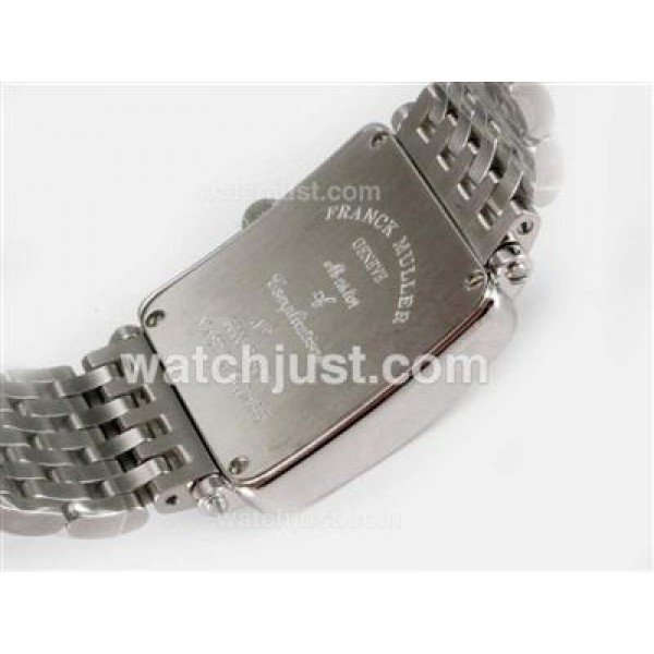 Franck Muller Master Square Swiss ETA Movement With Diamond Bezel / White Dial-Roman Marking