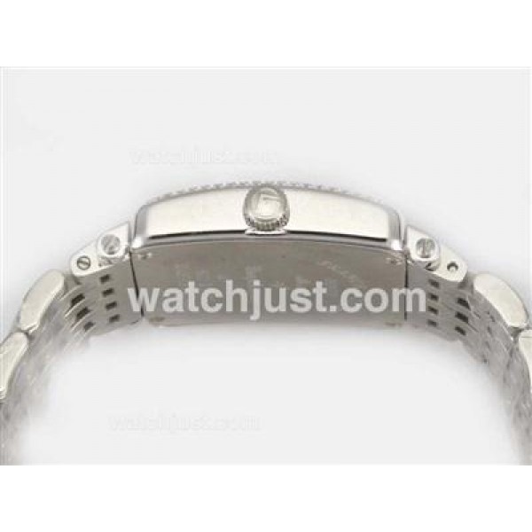 Franck Muller Master Square Swiss ETA Movement With Diamond Bezel / Black Dial-Colorful Number Marking