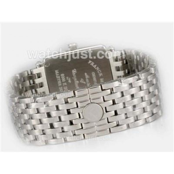 Franck Muller Master Square Swiss ETA Movement With Diamond Bezel / Black Dial-Colorful Number Marking