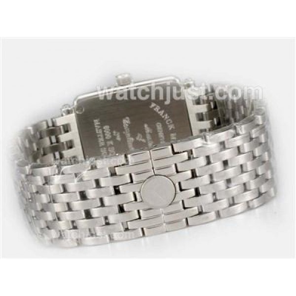 Franck Muller Master Square Swiss ETA Movement With Diamond Bezel-Colorful Roman Marking