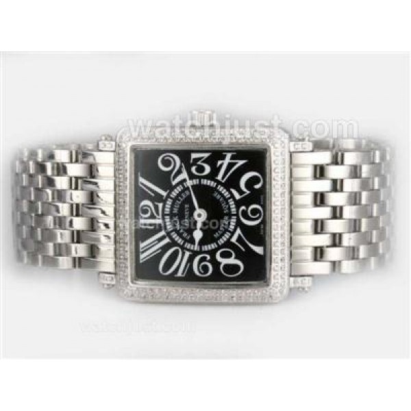 Franck Muller Master Square Swiss ETA Movement With Diamond Bezel-Number Marking