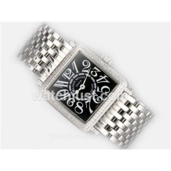 Franck Muller Master Square Swiss ETA Movement With Diamond Bezel-Number Marking