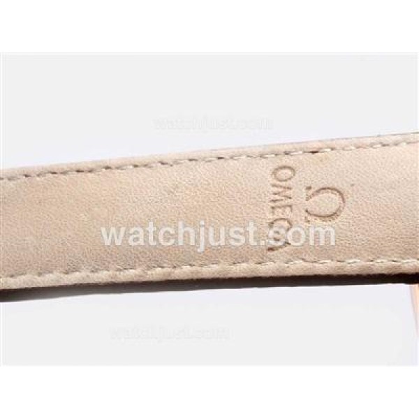 Omega Hour Vision See Thru Case Automatic Rose Gold Case with Brown Dial