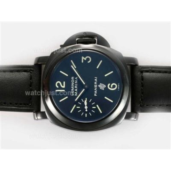Panerai Luminor Marina OP Logo Unitas 6497 Movement PVD Case with AR Coating