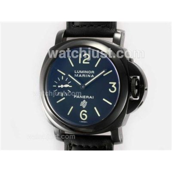 Panerai Luminor Marina OP Logo Unitas 6497 Movement PVD Case with AR Coating