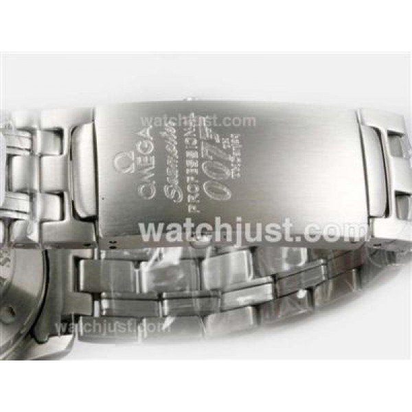 UK Swiss Made Fake Omega Seamaster 007 James Bond 40 Anniversary With Black Dials For Men