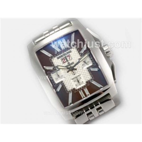 UK Swiss Made Replica Breitling Bentley Flying B Chronograph Swiss Valjoux 7750 Movement with Brown Dial-AR Coating