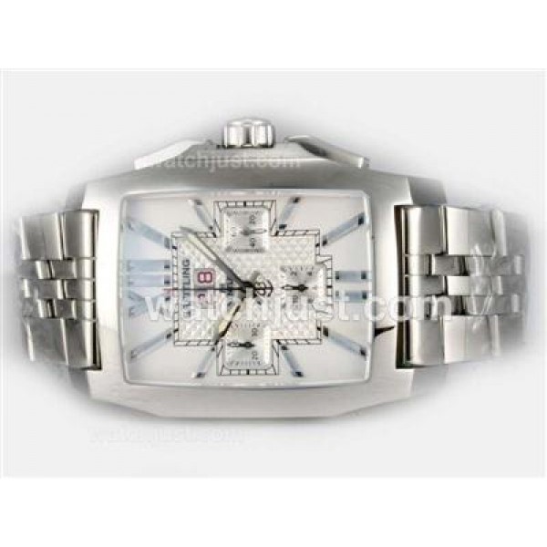 UK Top Quality Replica Breitling Bentley Flying B Chronograph Swiss Valjoux 7750 Movement with White Dial-AR Coating