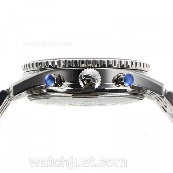 Breitling Navitimer Chronograph Swiss Valjoux 7750 Movement with Blue Dial