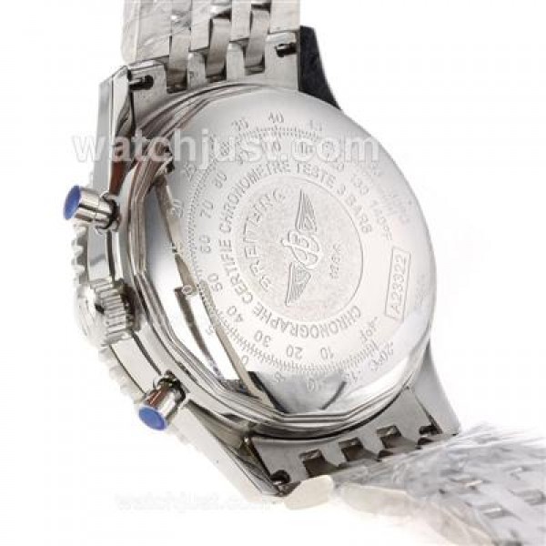 Breitling Navitimer Chronograph Swiss Valjoux 7750 Movement with Blue Dial
