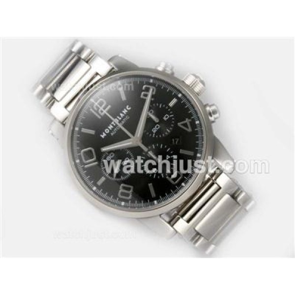 Montblanc Time Walker Chronograph Swiss Valjoux 7750 Movement with Black Dial