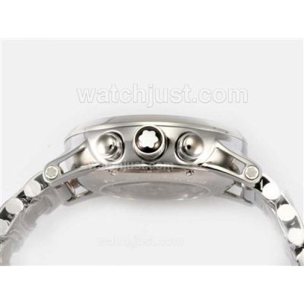 Montblanc Time Walker Chronograph Swiss Valjoux 7750 Movement with Black Dial