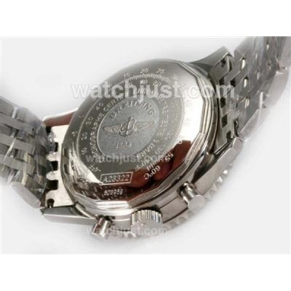 Breitling Navitimer Chronograph Swiss Valjoux 7750 Movement Black Dial With Number Marking