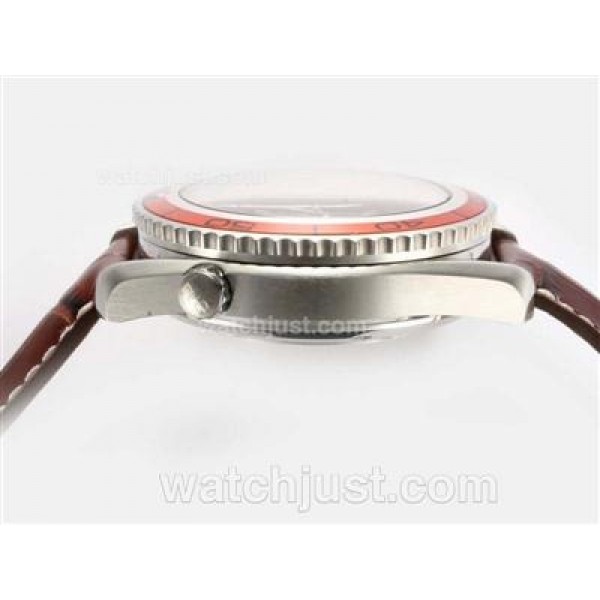 UK Best Quality Omega Seamaster Planet Ocean Fake Watches With Black Dials For Men
