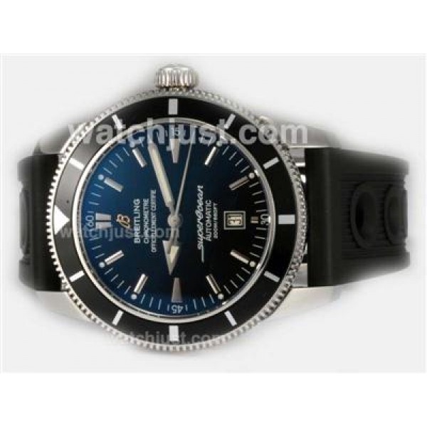 Breitling Super Ocean Heritage Swiss ETA 2824 Movement Black Dial With Rubber Strap-ULTIMATE Version