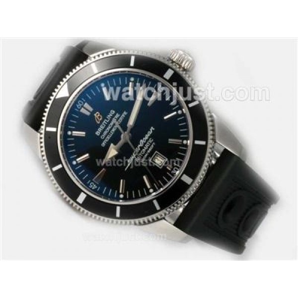 Breitling Super Ocean Heritage Swiss ETA 2824 Movement Black Dial With Rubber Strap-ULTIMATE Version